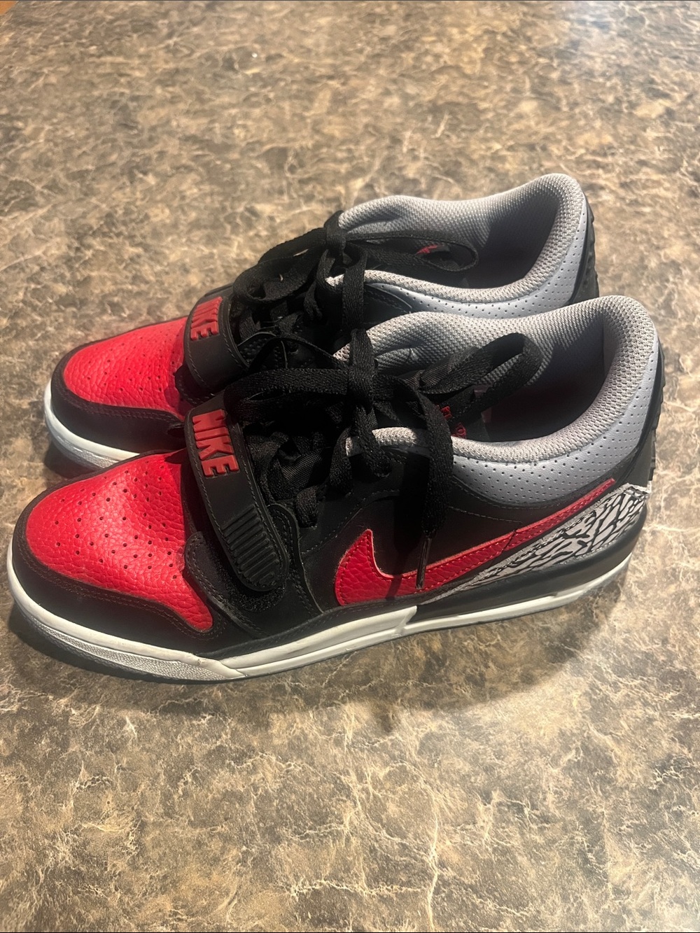 Nike Air Jordan Legacy 312 Red, Black and Gray Low-Top Sneakers Youth 6.5